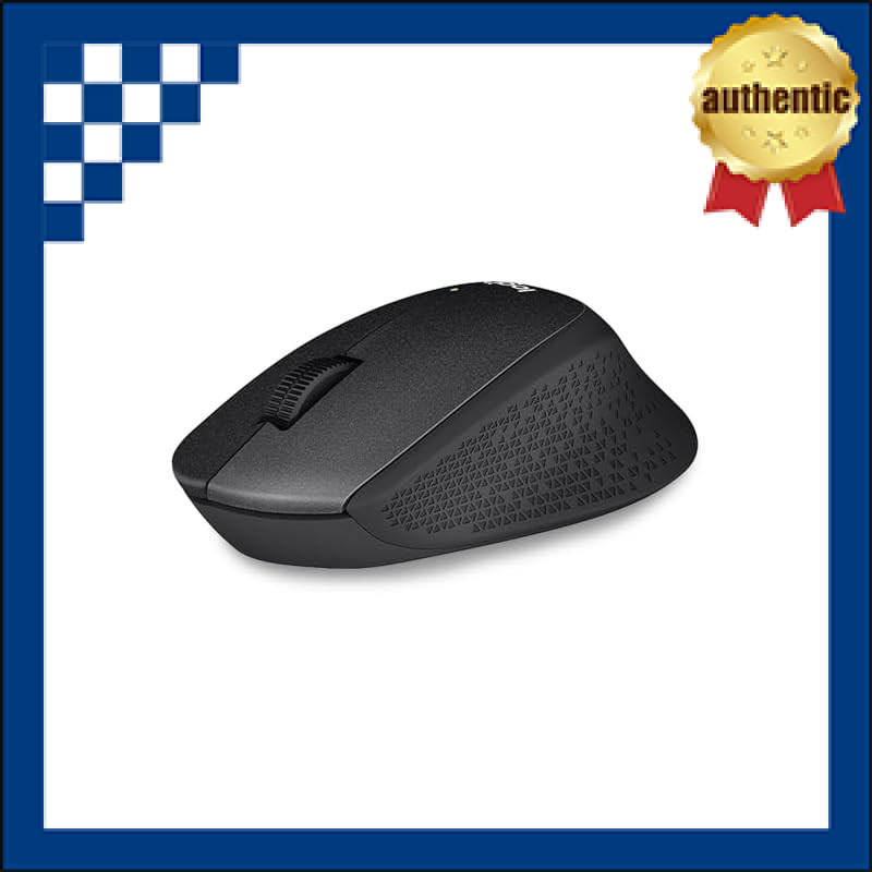 (Black, M330) - Logitech M330 Silent Plus Wireless Mouse (USB for Windows/Mac/Chrome OS/Linux) - Bla