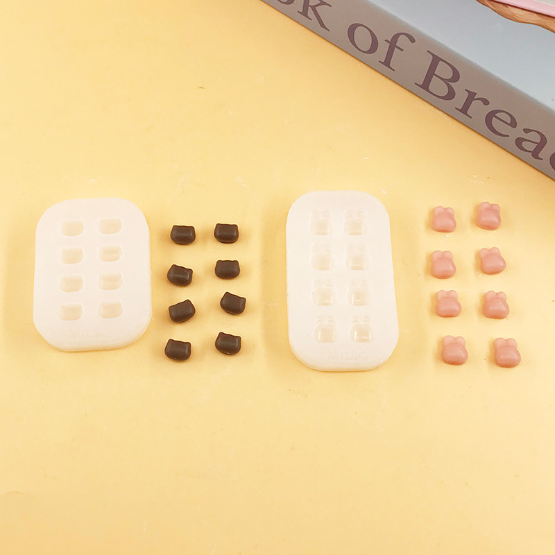 Bento phụ kiện bộ dụng cụ dowee donut Đầu mèo Mini đầu thỏ có thể được sử dụng để kẹp khuôn silicon 