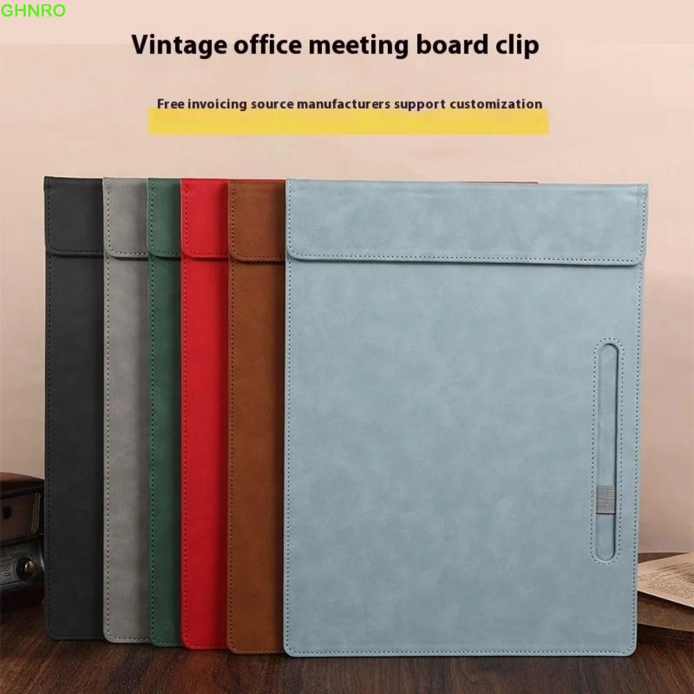 Thư mục tập tin GHNRO, có bút chèn a4 Viết Clipboard, Thư mục Menu Clip Di động Thư mục giấy chống n