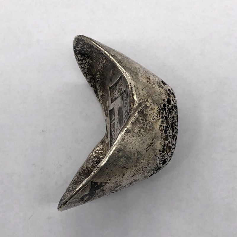 Đất Nước Cũ Đồ Chơi Daqing Kangxi Năm Mười Hai Thỏi Bạc Đáy Tổ Ong Thỏi Bạc Bạc Thỏi Bạc Sản Phẩm Ch