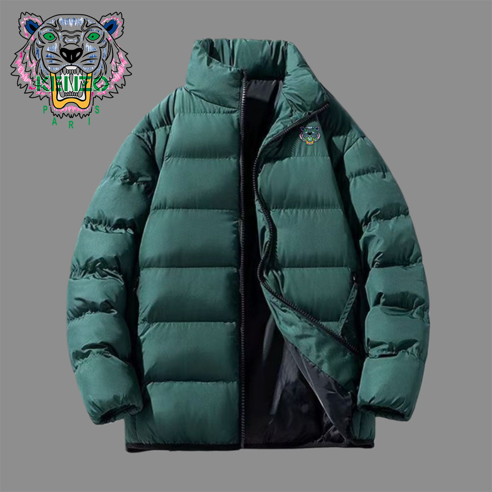 KENZO Áo Khoác Cotton Chống Nước Thu Đông 2025, Kẻ Sọc Nhẹ, Nam/Nữ