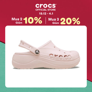  Giày Clog Nữ Crocs Baya Platform - Barely Pink 