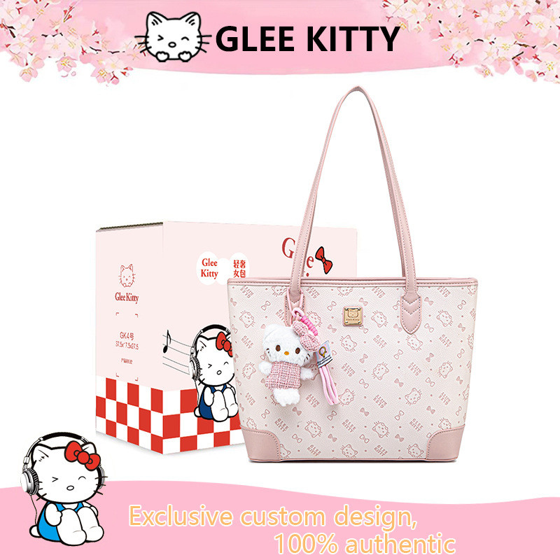 GLEE KITTY Tote Nữ Đi Lại 2025 Túi Nữ Dung Tích Lớn Túi Phù Hợp Với Một Vai Nách Retro Đơn Giản