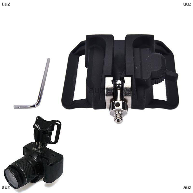 [auz] 1/4" Screw Camera Waist Spider Belt Holster Quick Strap Buckle Dull for Camera