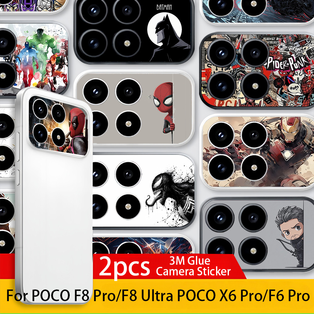 [2 Cái] Marvel Super Heroes In Micro Frosted Soft Camera Giấy Phim Cho POCO F8 Pro F8 Ultra X6 PRO /