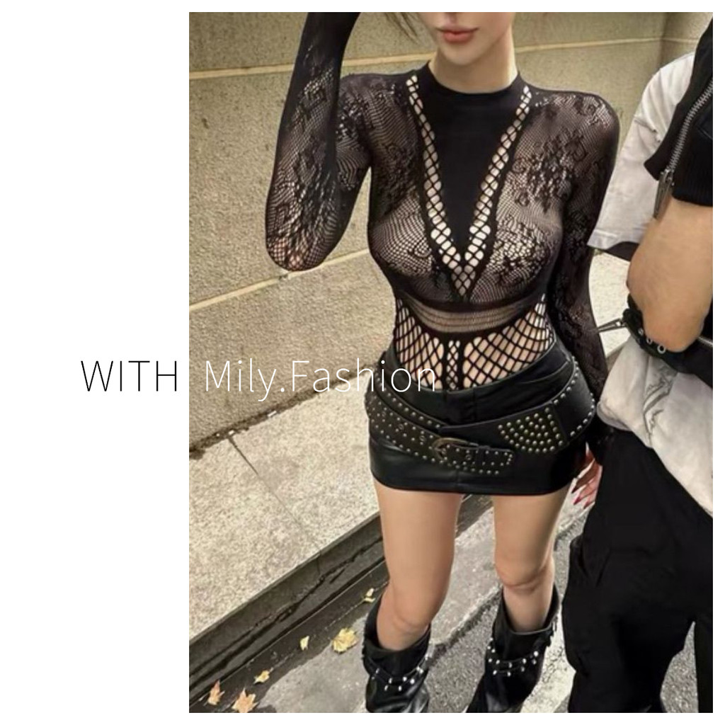 Milyfashion Quần Áo Nữ Style Y2K Châu Á, Fit Ôm Body