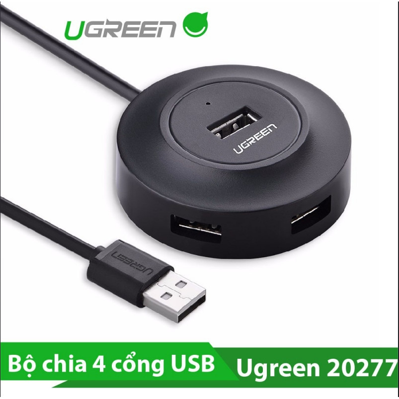 Hub USB 2.0 4 port Ugreen Chính hãng (20277)