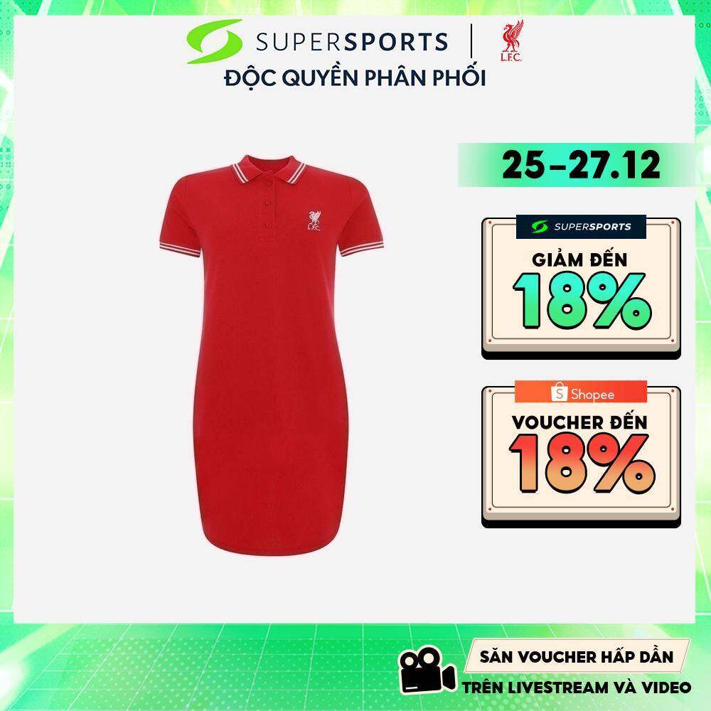 Đầm Nữ Lfc Có Cổ Phối Logo Thời Trang - Đỏ - A15627