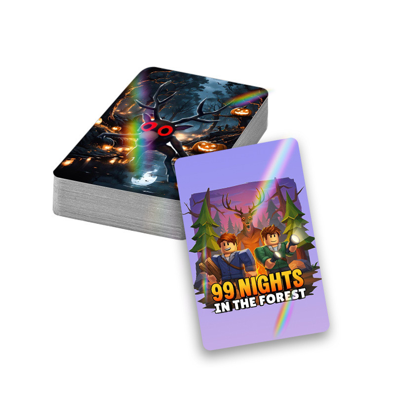 30 Chiếc Manhwa Trò Chơi 99night Trong Rừng Nhân Vật Laser Lomo Cards Stitch Pokemon Sanrio Hoạt Hìn