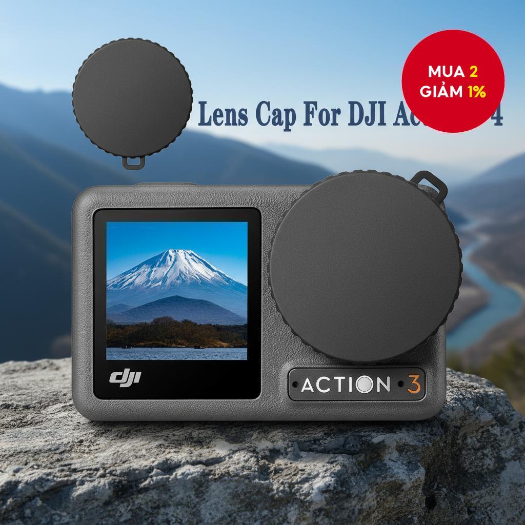 Vỏ bảo vệ ống kính cho DJI Osmo Action 5 4 3, chống bụi, chống rơi, phụ kiện camera hành trình