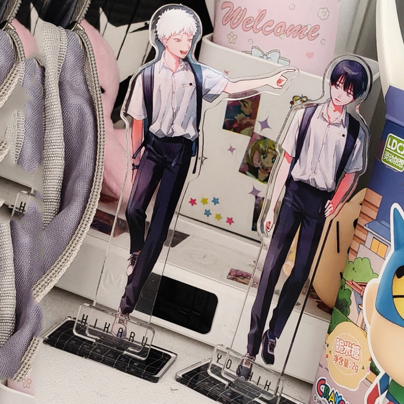 2 Cái / lốc Anime Nhật Bản Mùa Hè Hikaru Chết Acrylic Hình Đứng Yoshiki Hikaru Mẫu Tấm Trang Trí Bàn