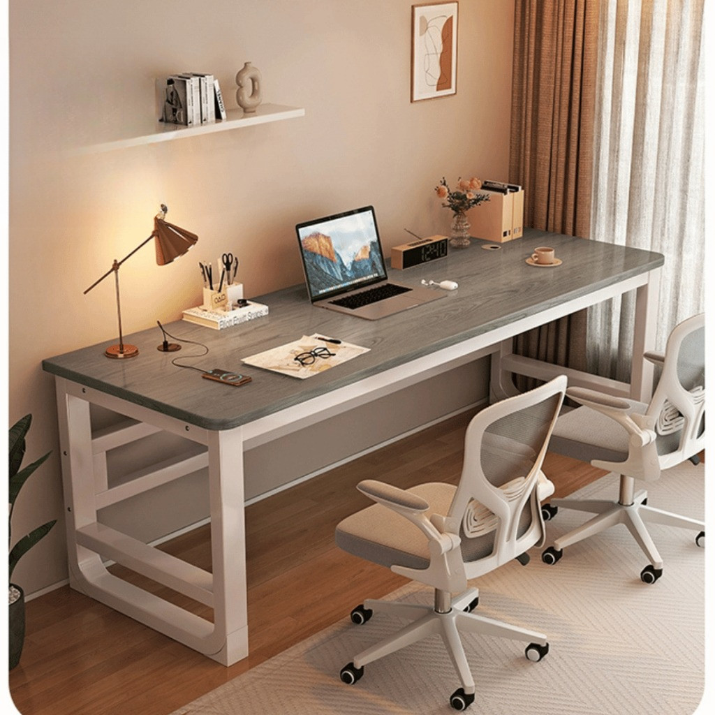 Bàn làm việc để PC, Bàn học tập chân U uốn cong sơn tĩnh điện, Mặt MDF 15mm, chịu tải 250kg. DS Futu