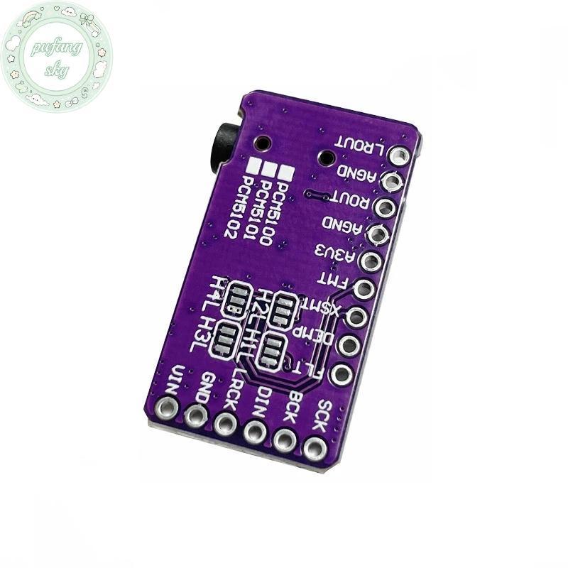 Giao diện PUSKY PCM5102A Bộ giải mã DAC I2S GY-PCM5102 Mô-đun máy nghe nhạc I2S cho bảng định dạng R