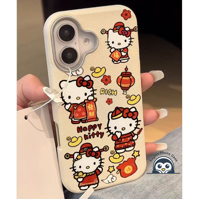 Ốp Điện Thoại Da PU Năm Mới Cho Samsung Galaxy A17 A07 A16 F16 M16 A06 F06 M06 F56 M56 A56 A26 A36 A