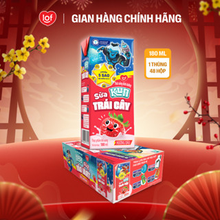 Sữa trái cây KUN vị dâu thùng 48 hộp x 180ml 