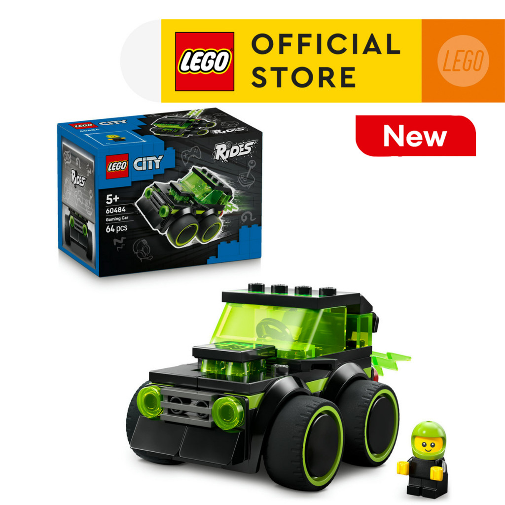 LEGO CITY 60484 Đồ Chơi Lắp Ráp Rides - Xe Đua Phong Cách Game (64 Chi Tiết)