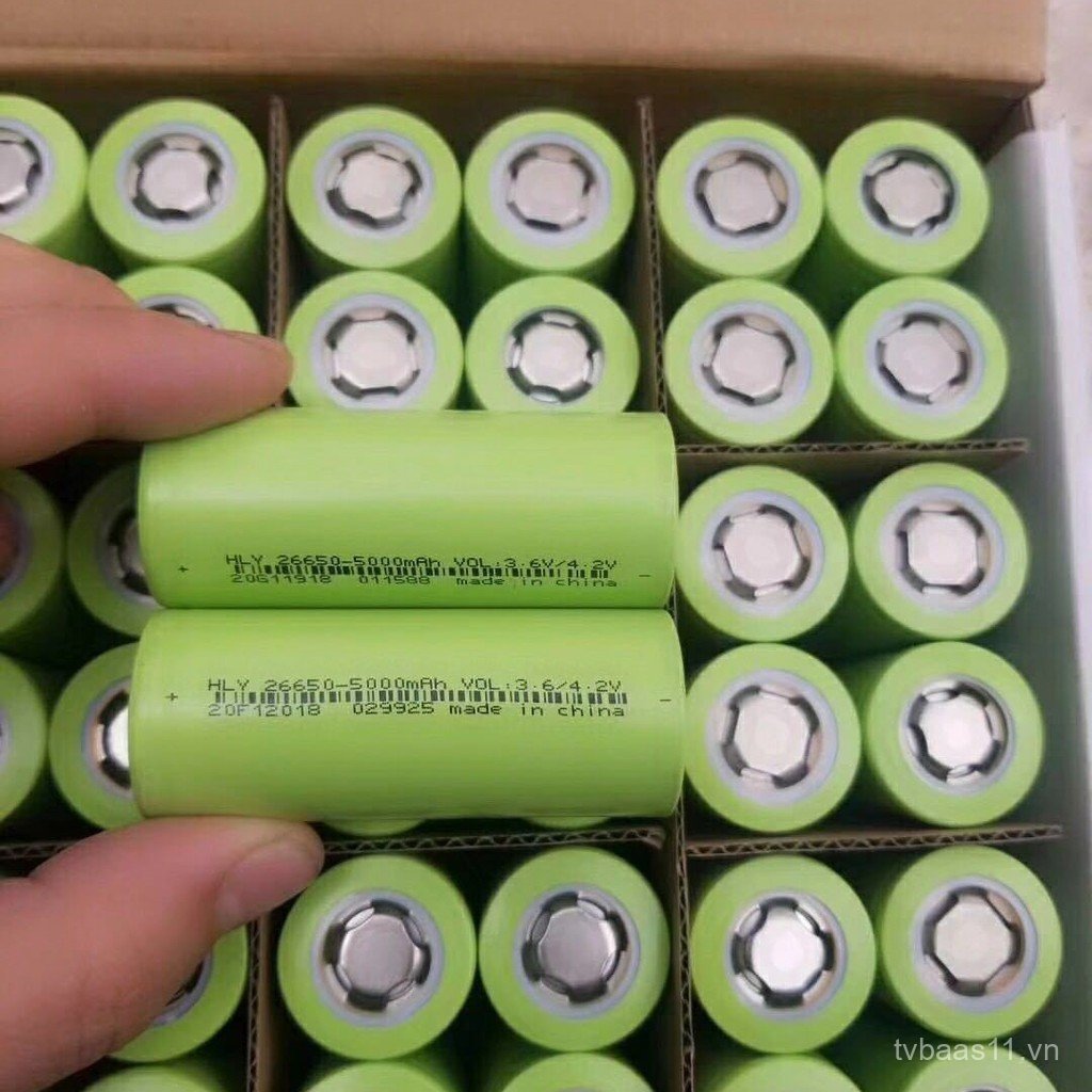 26650 Pin Lithium 5000mah 26650 Pin Nguồn 5c Thanh Đơn Biến Tần Đèn Pin Mạnh
