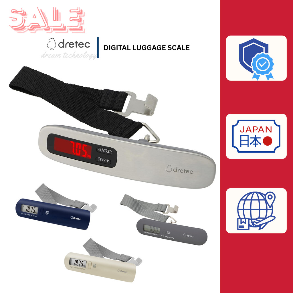 <Sale>Dretec Digital Luggage Scale Portable Travel Baggage Scale with Tare Function