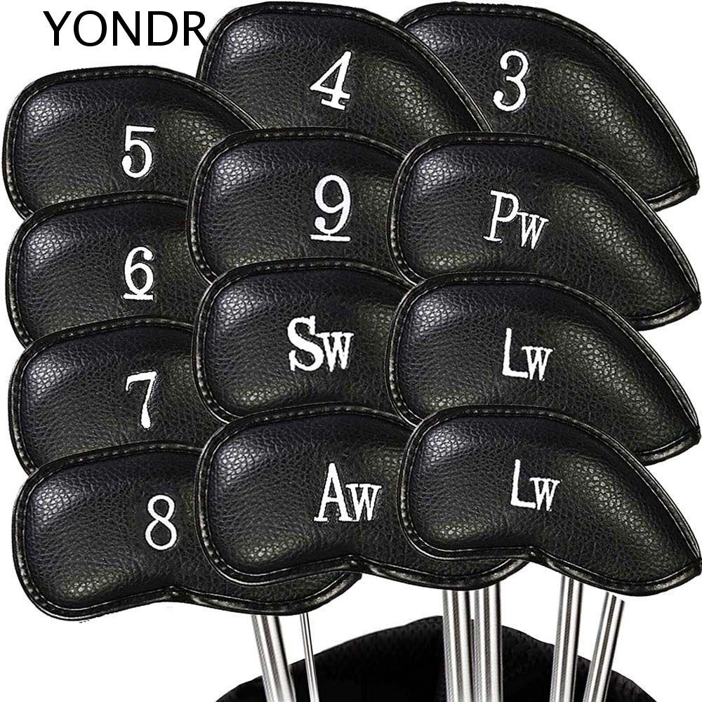 YONDR Golf Iron Headcover Iron Wedge Protector 4-9, P, S, A, X, L 12 Chiếc Vỏ Bảo Vệ Golf Iron Cover