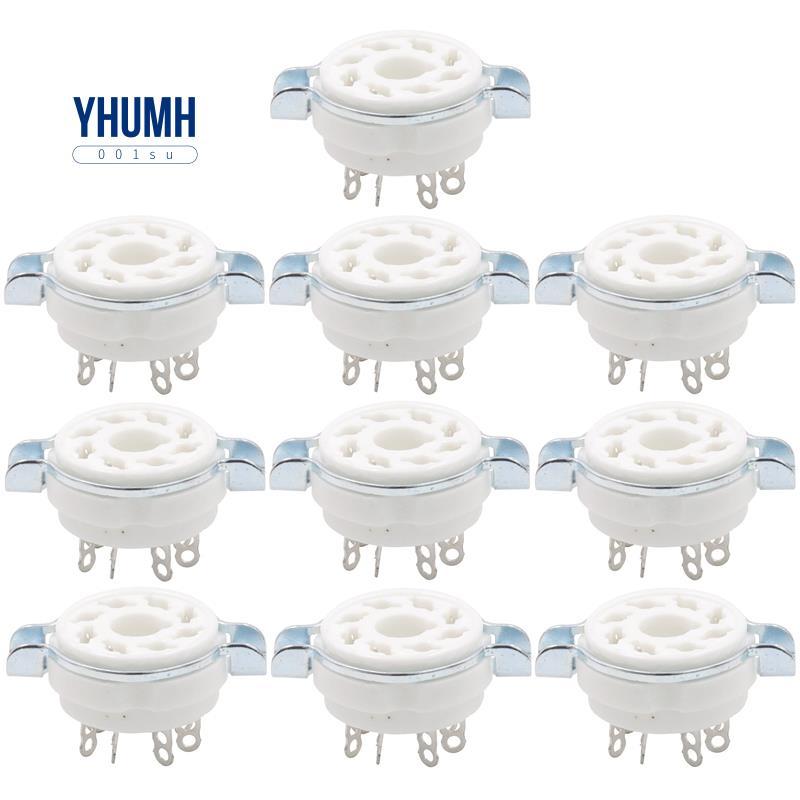 10 Chiếc Khung Xe Gắn 8 Pin K8A Octal Gốm Ống Ổ Cắm Cho KT88 KT66 6SN7 5AR4 GZ34 5881 6V6 5U4G 6550 
