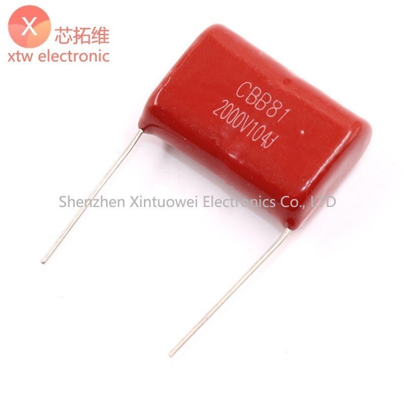 (5 Cái) Tụ Điện Mỏng CBB81 Tụ Siêu Âm 104J2000V 0.1UF2000V 100NF P = 30mm