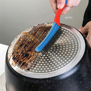 Bàn chải dây thép không gỉ 304, cán silicon, dùng để tẩy sơn, đánh bóng, loại bỏ rỉ sét và làm sạch.