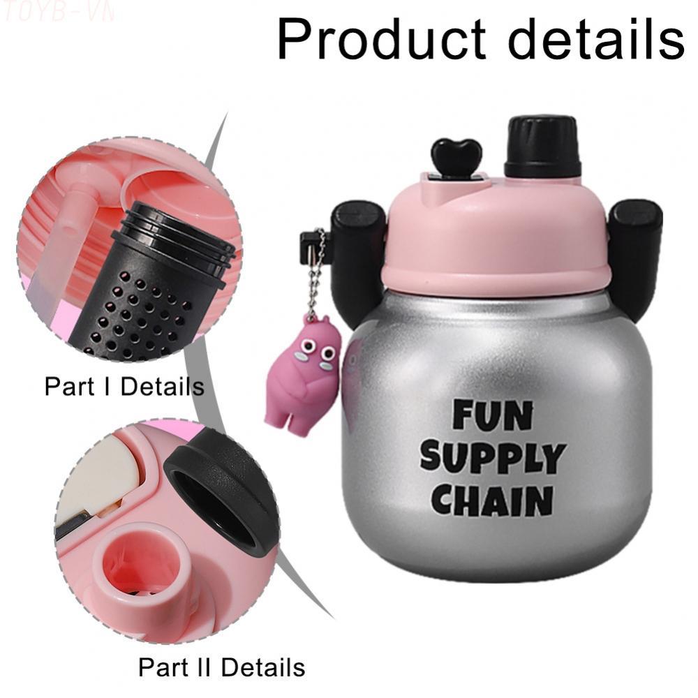 【TOYBOX】Large Capacity 680ml Stainless Steel Water Bottle Big Belly for Active Lifestyle