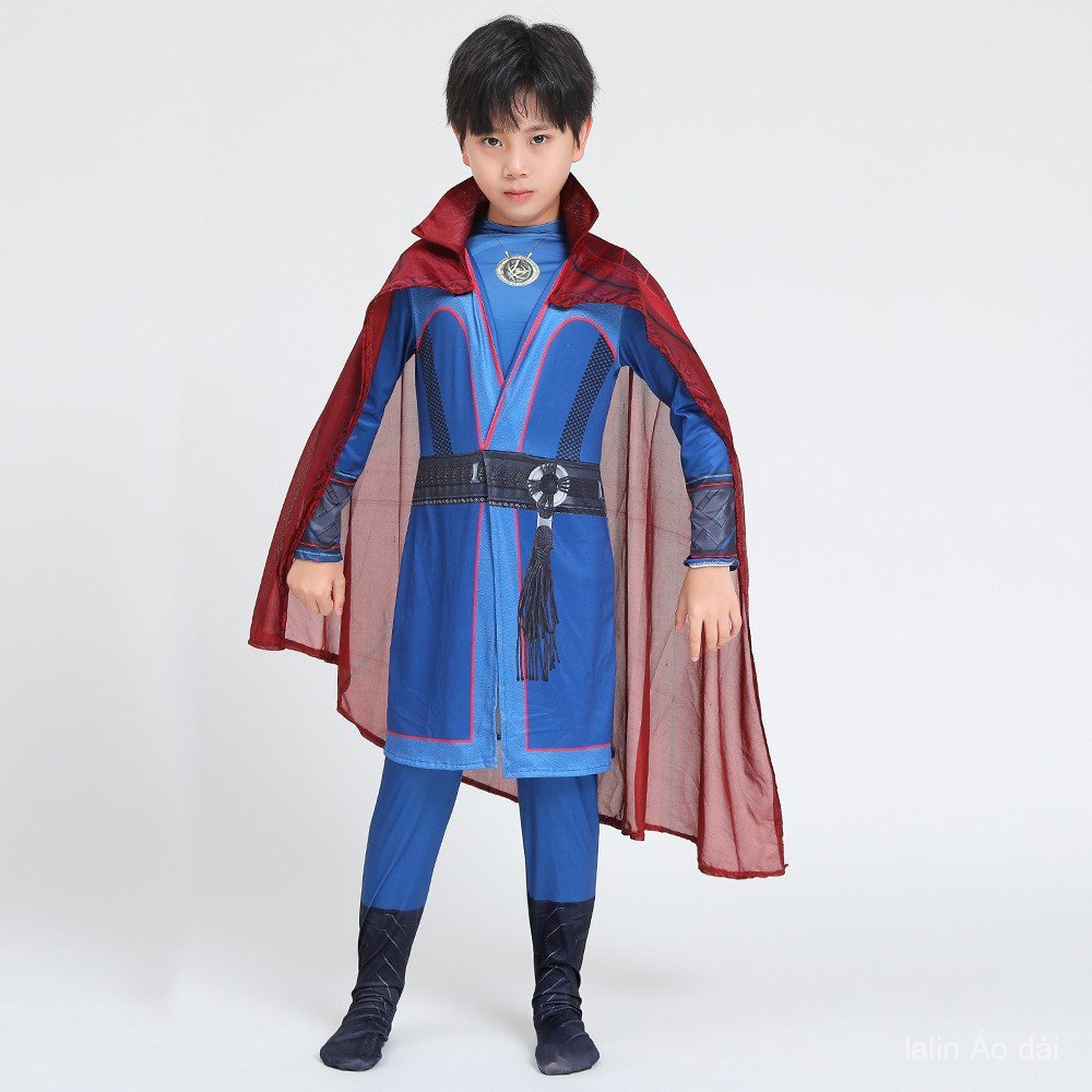 [Phong Cách Mới Giảm Giá] Trẻ Em Doctor Strange COS Jumpsuit Siêu Anh Hùng Quần Halloween Comic Show