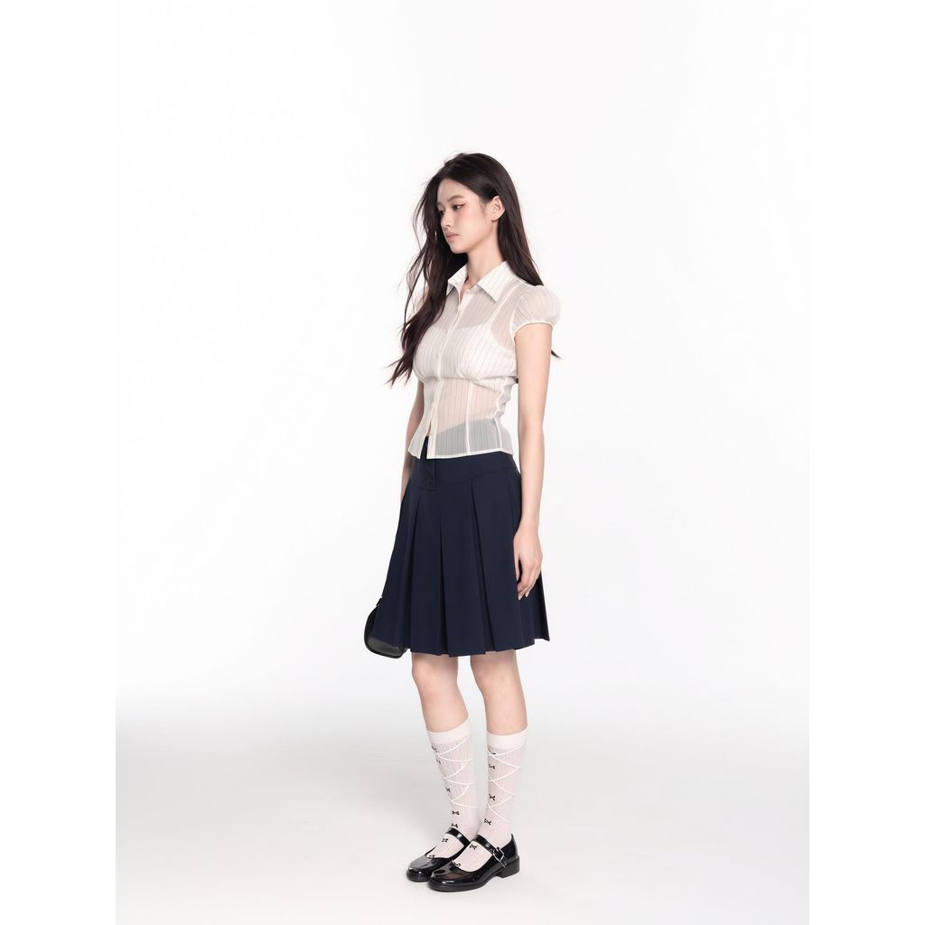 Chân Váy Xếp Ly Nhật Bản – Vibe Nữ Sinh, Dáng Lửng Tới Gối, Form Chuẩn Trend THELSTUDIOS | BigBuy360 - bigbuy360.vn