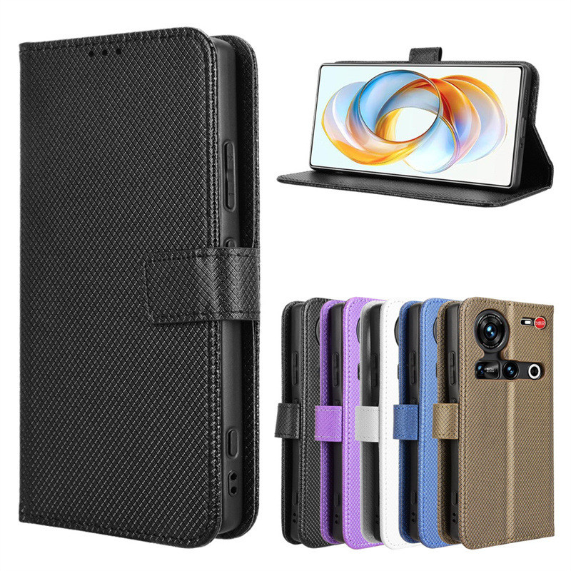 Thích hợp cho ZTE nubia Z70 Ultra Ốp điện thoại ZTE nubia Z70 Ultra Diamond Pattern Leather Case Car