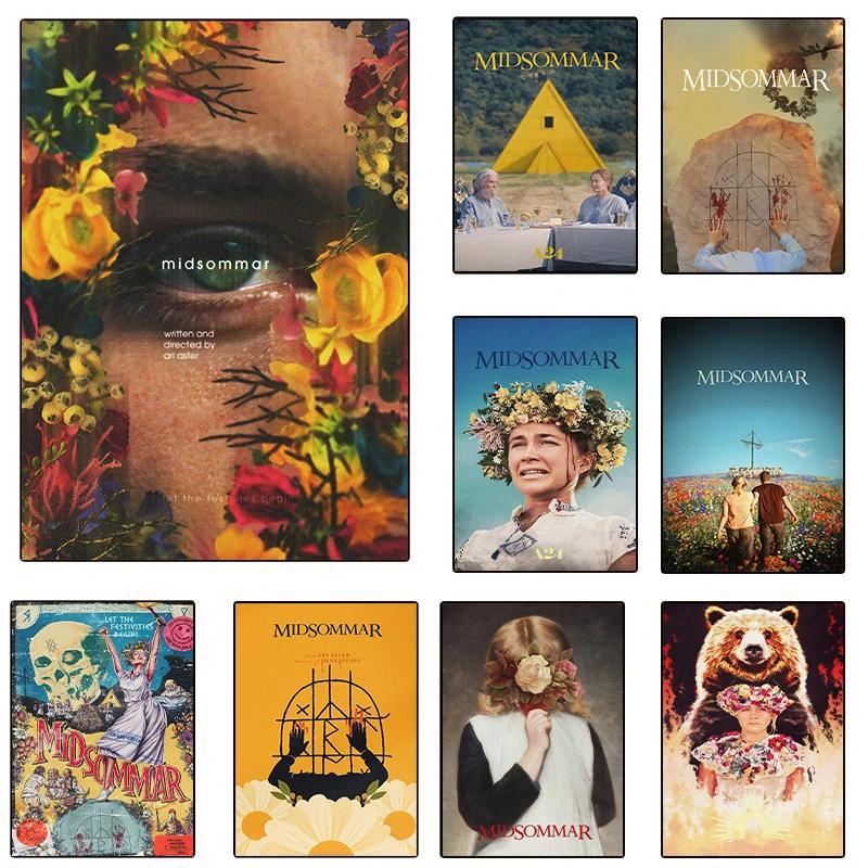 Cổ Điển Suspenses Kinh Dị Phim Kinh Dị Midsommar Poster Canvas Nghệ Thuật In Cho Quán Bar Cafe Rạp C