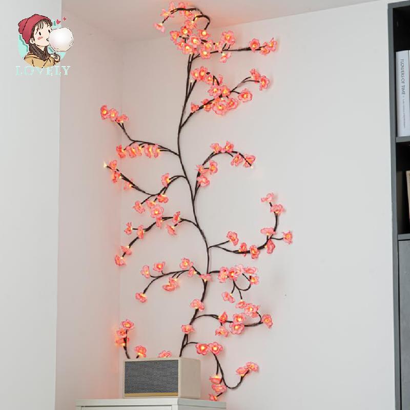 Led Tree Branch Cherry Blossom Lights Cherry Blossom Tree Light Điều khiển từ xa, DIY Willow Vine Li