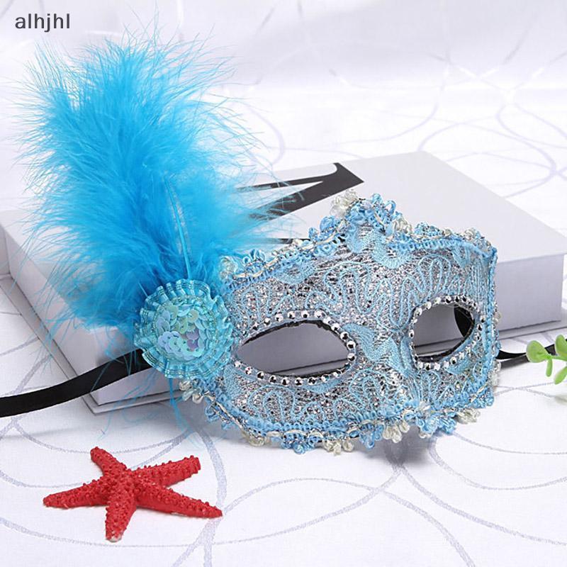 AL Sexy Ladies Masquerade Ball Mask Feather Mask Christmas Mask Halloween Mask N