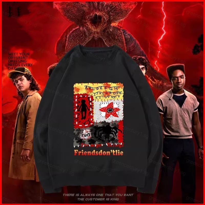 GC1 Stranger Things 5 ELEVEN Anime Áo Unisex Dài Tay Top GC1