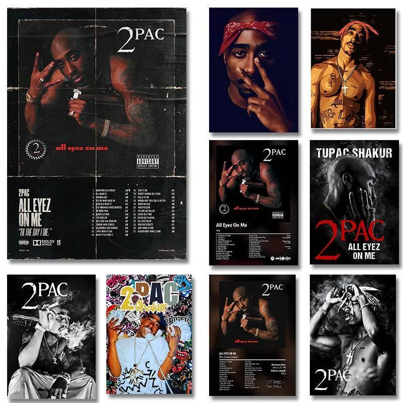 Album Nhạc Pop Hip Hop Rapper 2pac Áp Phích Thẩm Mỹ Hình Tranh Canvas In Cho Phòng Nghệ Thuật Hiện Đ