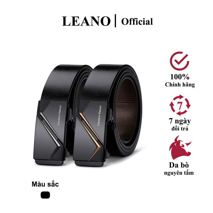Thắt lưng nam da cao cấp LEANO khóa tự động CIEVIAVN KIESAN 104