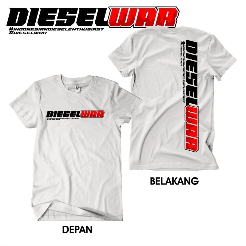 Chiến tranh Diesel Áo thun Diesel Gank Power Ô tô Cộng đồng Áo thun chiến tranh Diesel / Baju Microf
