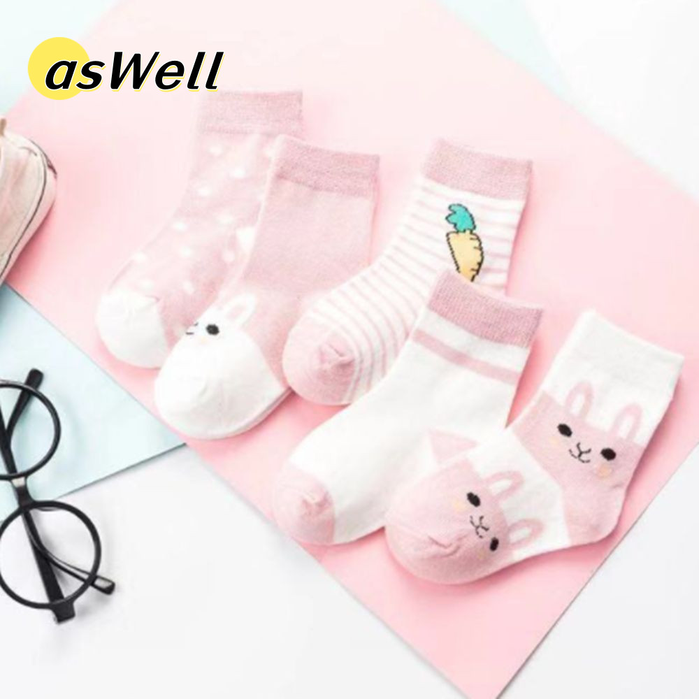 Tất trẻ sơ sinh ASWELL 1-3-6 tuổi Cotton dễ thương