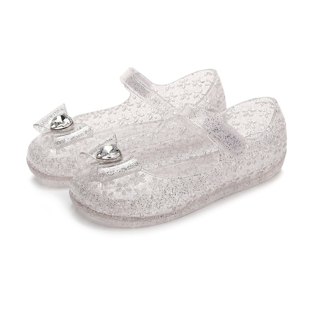 Xuyên Biên Giới Phong Cách Mới Nơ Trẻ Em Thạch Trẻ Em Sandal Baotou Đế Mềm Velcro Nữ Công Chúa Trẻ E