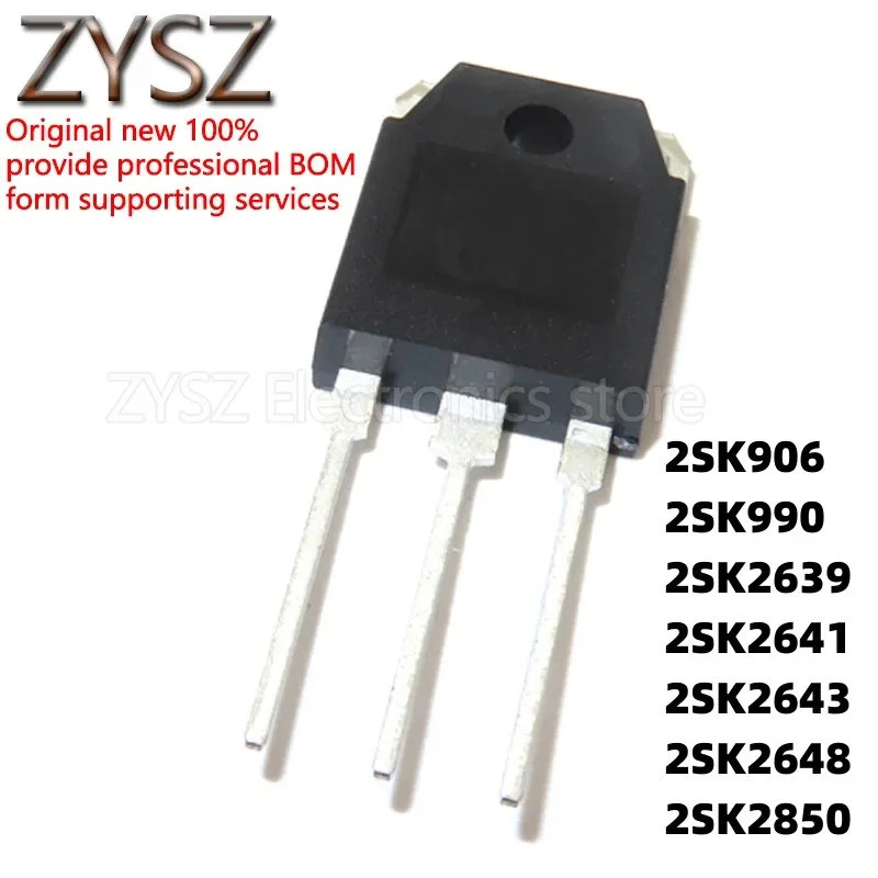 5 Chiếc 2SK990 2SK906 2SK2639 2SK2641 2SK2648 2SK2643 2SK2850 TO-3P Hiệu Ứng Trường Transistor