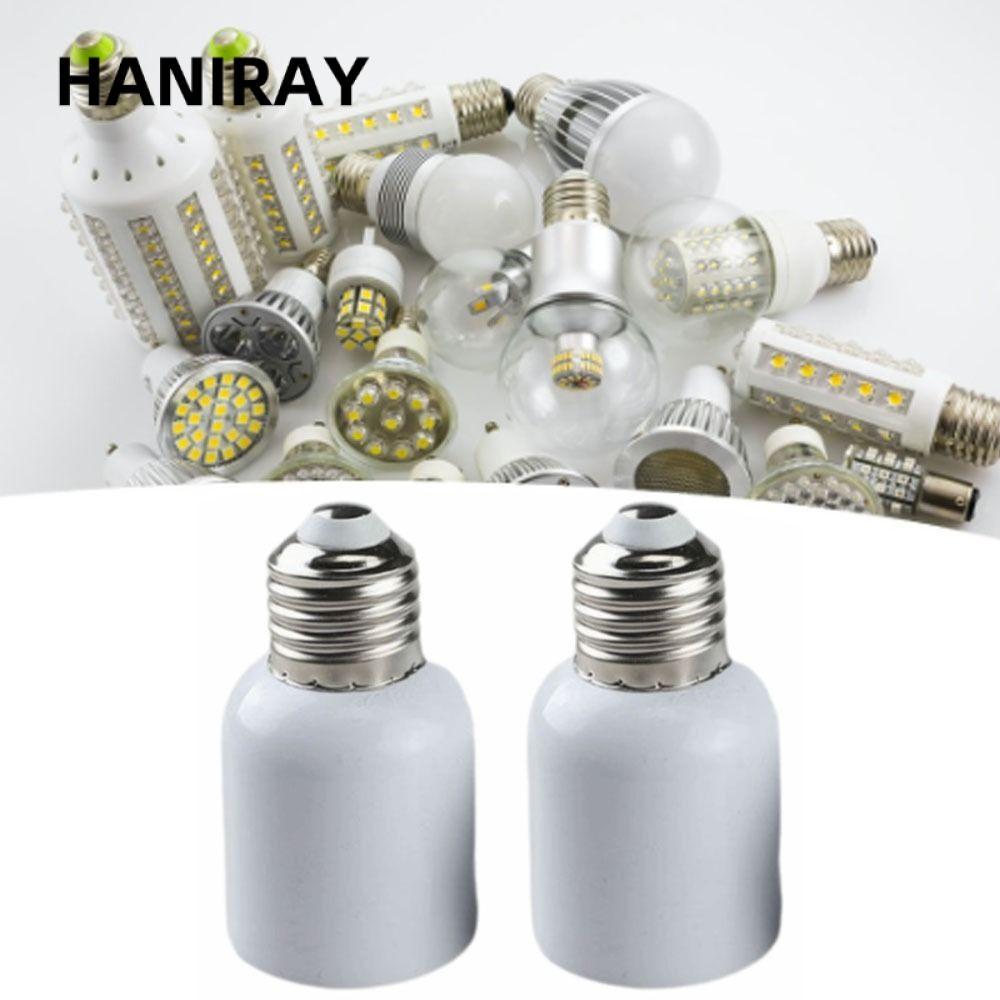 Bộ chuyển đổi HANIRAY 2 chiếc E27 sang E40, Bộ chuyển đổi ổ cắm đèn chịu nhiệt 110-240V, Bộ chuyển đ
