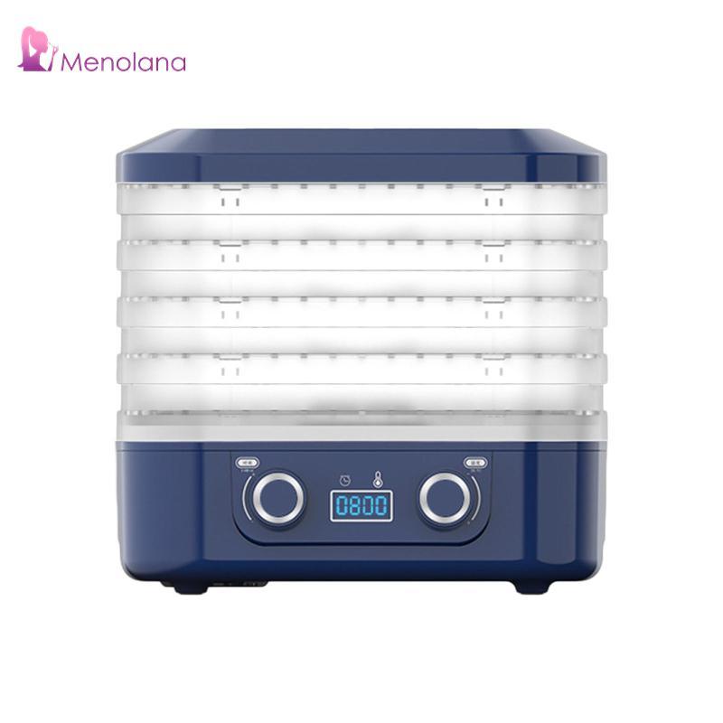 Máy sấy thực phẩm Máy sấy trái cây 5 lớp Công suất cao Máy sấy thịt bò có thể xếp chồng lên nhau 35-70C Kiểm soát nhiệt độ cho thức ăn cho thú cưng