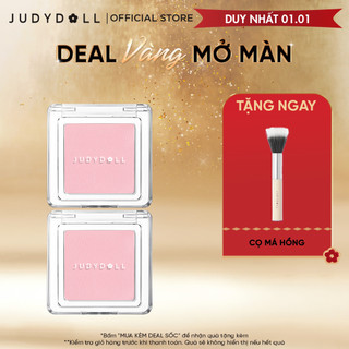   Combo 2  Phấn Má Hồng JUDYDOLL 2g Đơn Sắc Mịn Lì Chuẩn Màu Trang Điểm Tự Nhiên Lâu Trôi Bền Màu 