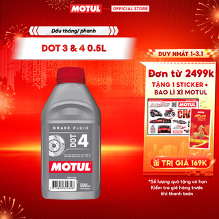  Dầu thắng   phanh MOTUL BRAKE FLUID DOT 4 0.5L 