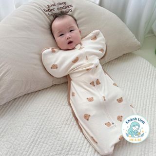 Nhộng chũn BOONA Chính hãng vải thun lạnh cao cấp, mềm mại co giãn 4 chiều giúp bé ngủ ngon