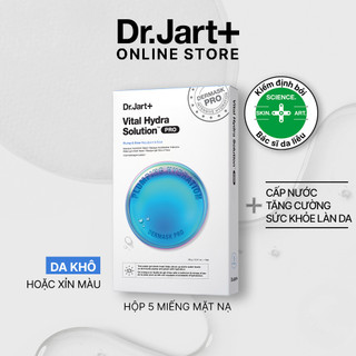  Hộp 5 miếng  Mặt nạ cấp nước chuyên sâu Dr.Jart+ Dermask Vital Hydra Solution Pro | Hyaluronic | Dành cho da nhạy cảm 