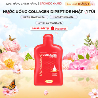 1 Túi Nước Uống Đẹp Da Collagen Dipeptide Sắc Ngọc Khang giúp trẻ hóa làn da - săn chắc và sáng mịn 20ml 
