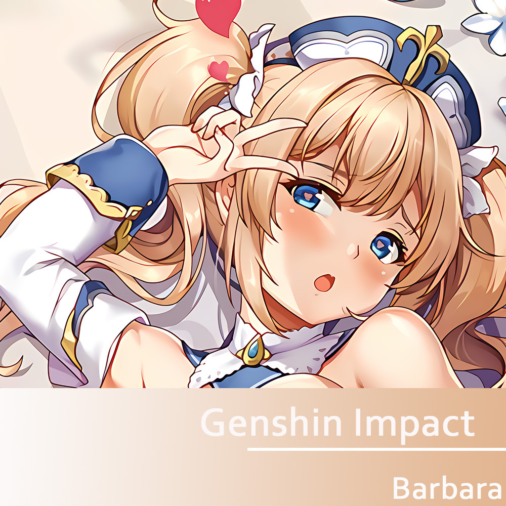 Anime Genshin Impact Barbara Gợi Cảm Dakimakura Ôm Thân Gối Vỏ Gối Đệm Chăn Ga Gối