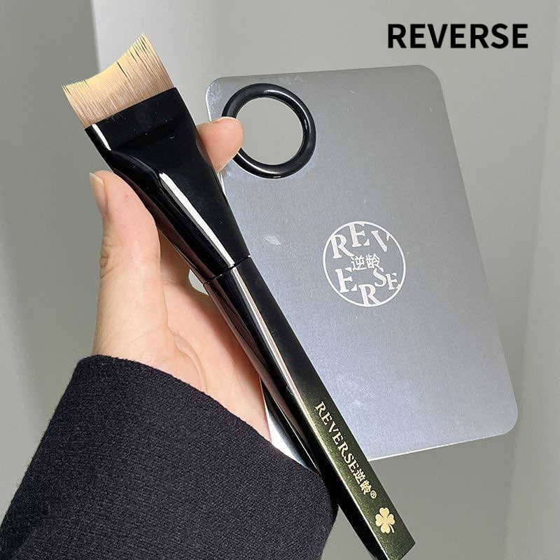 REVERSE Cọ đánh nền M78 Đầu phẳng hình lưỡi liềm Siêu mỏng Không dấu vết Khuyên dùng cho người mới t