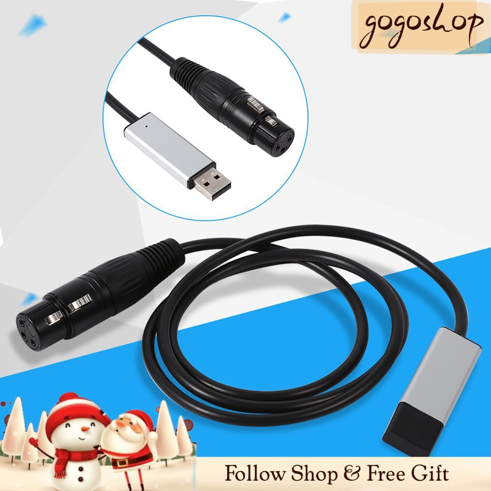 Gogoshopp Bộ điều hợp giao diện USB sang DMX Haofy Bộ điều khiển mini DMX512 Bộ điều khiển ánh sáng 